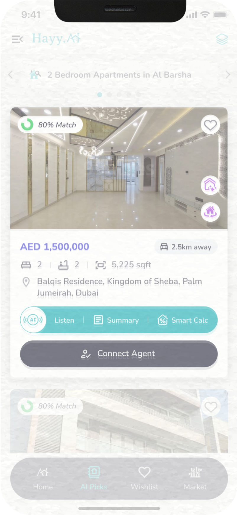 AI real estate listings UAE