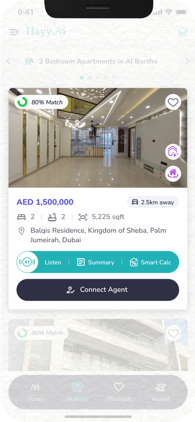 AI real estate listings UAE